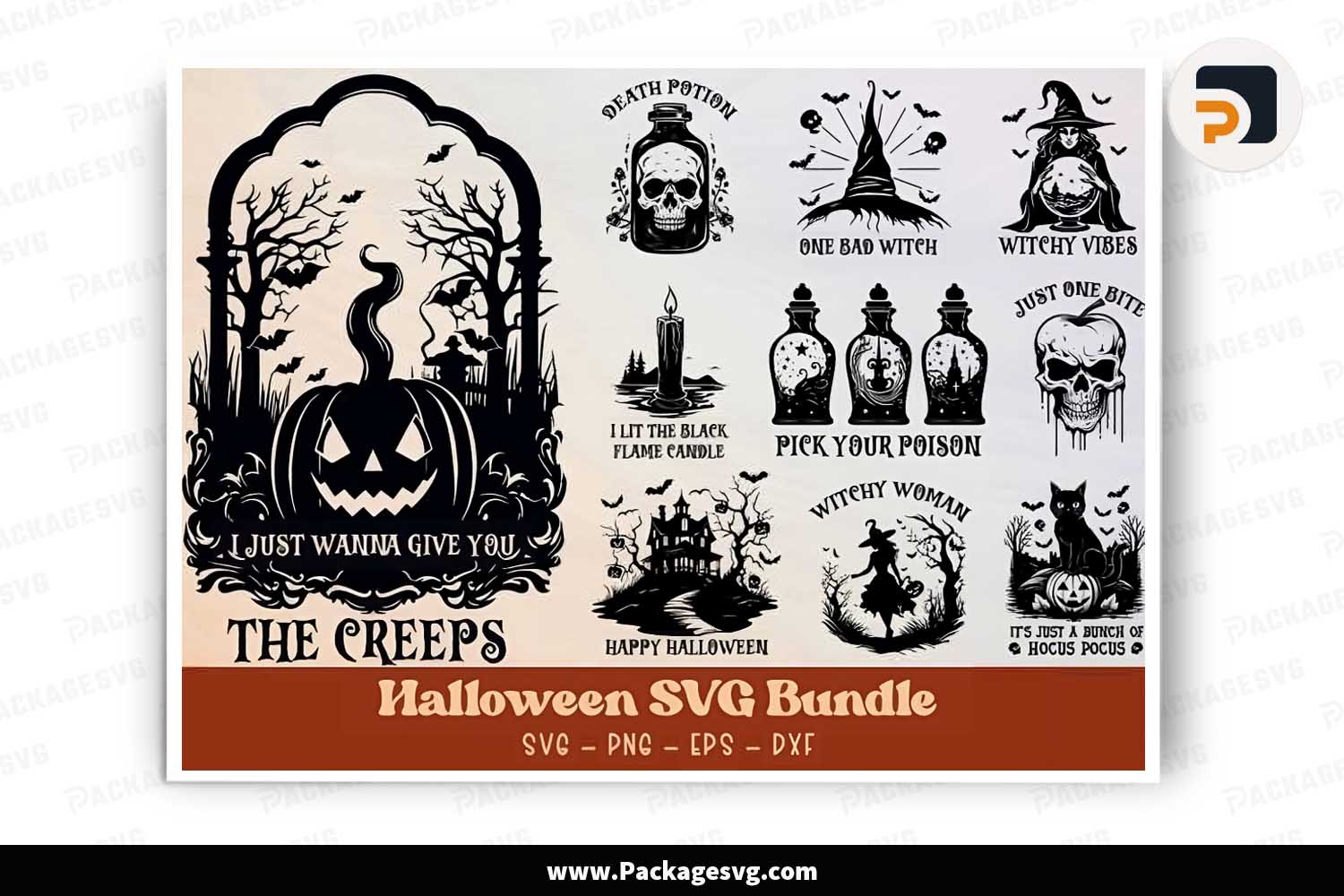 Halloween SVG Bundle, 10 Spooky Designs Free Download