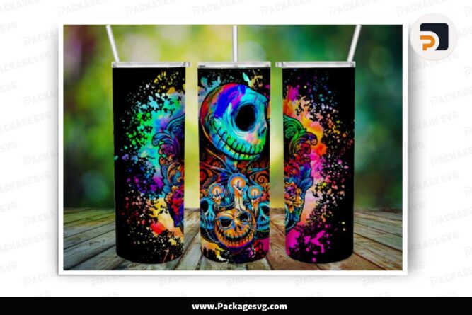 The Nightmare Before Christmas Sublimation PNG, 20oz Tumbler Wrap LMOL6E4P