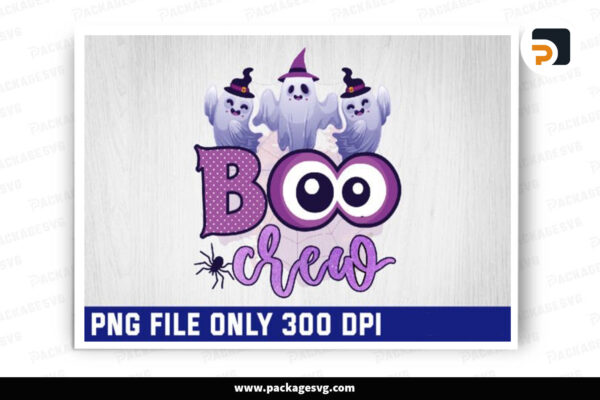 Boo Crew PNG, Halloween Sublimation Design Free Download