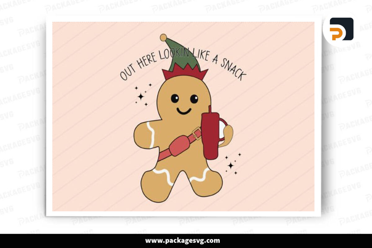 Gingerbread Men SVG, Christmas Design Free Download