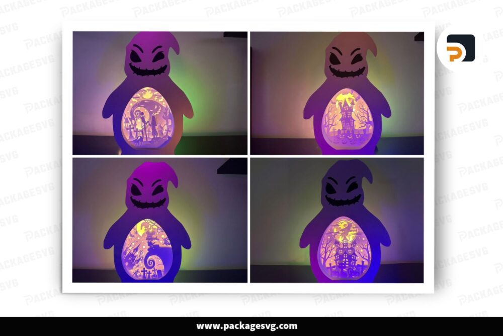 Halloween Oogie Boogie Lightbox Bundle, Halloween SVG File For Cricut LNPG4A5V