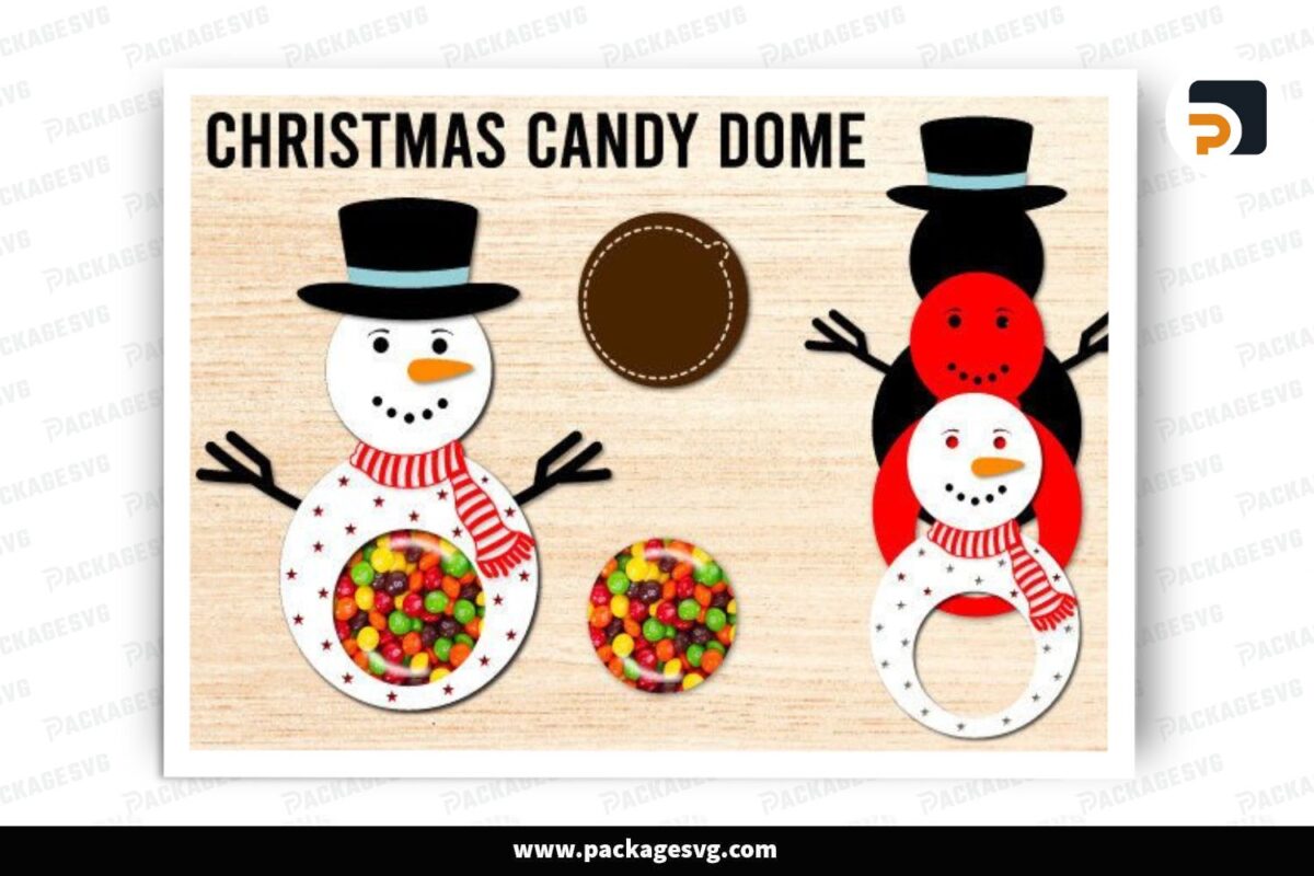 Christmas Candy Dome SVG Free Download