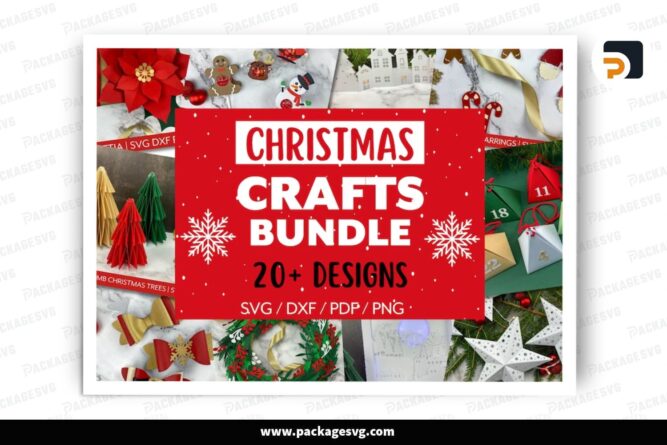 Christmas Crafts Super Bundle, 20 Design SVG Cut Files LPI1JRZN