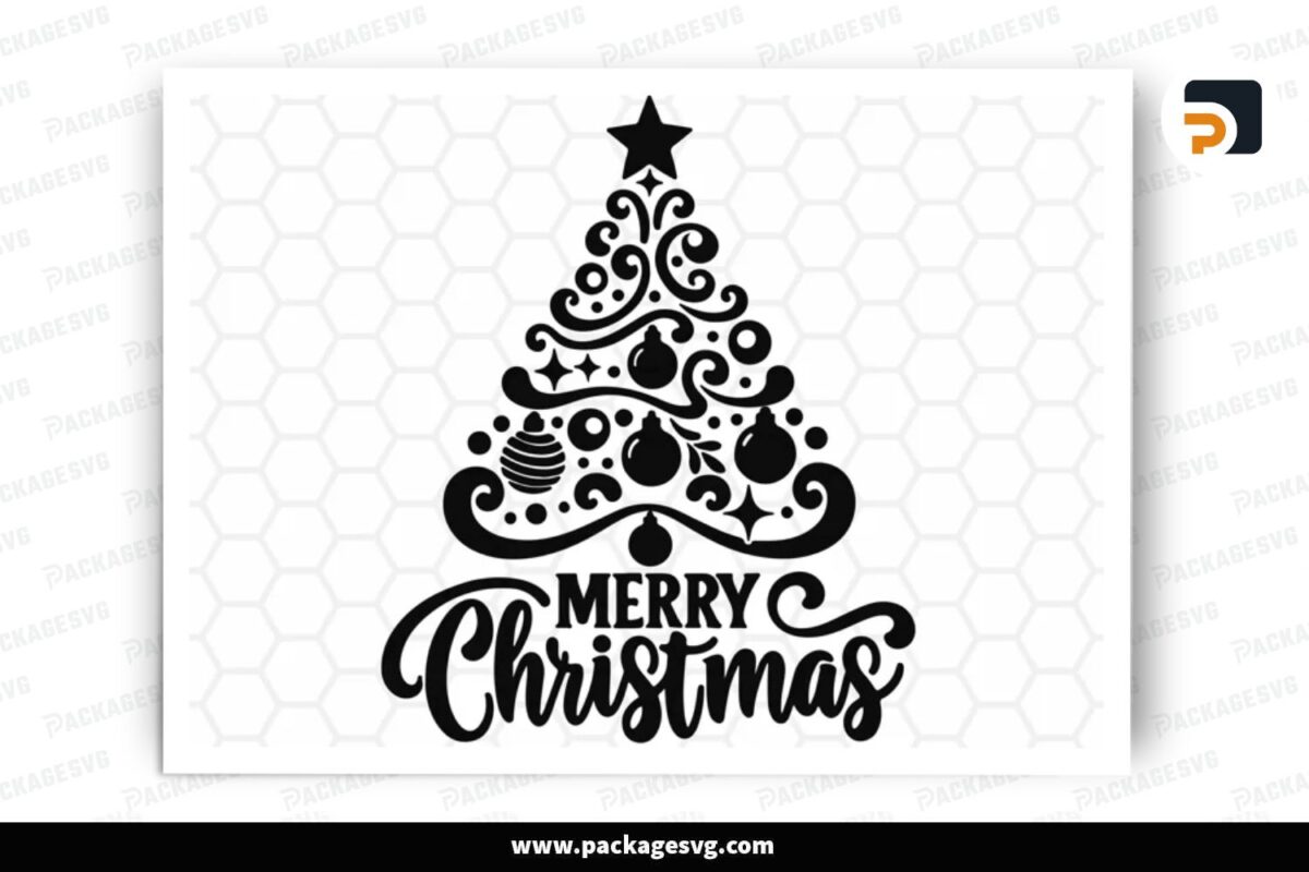 Christmas Tree SVG Digital File Free Download