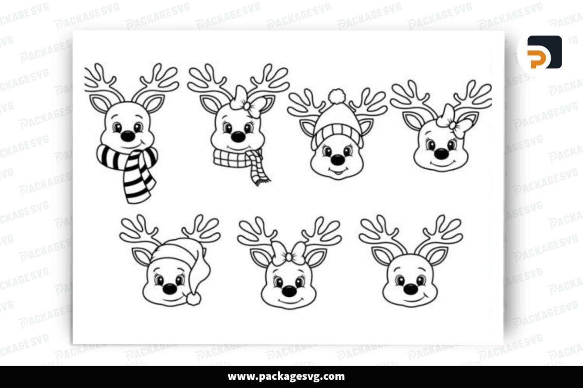 Cute Reindeer Graphic, SVG Design Free Download