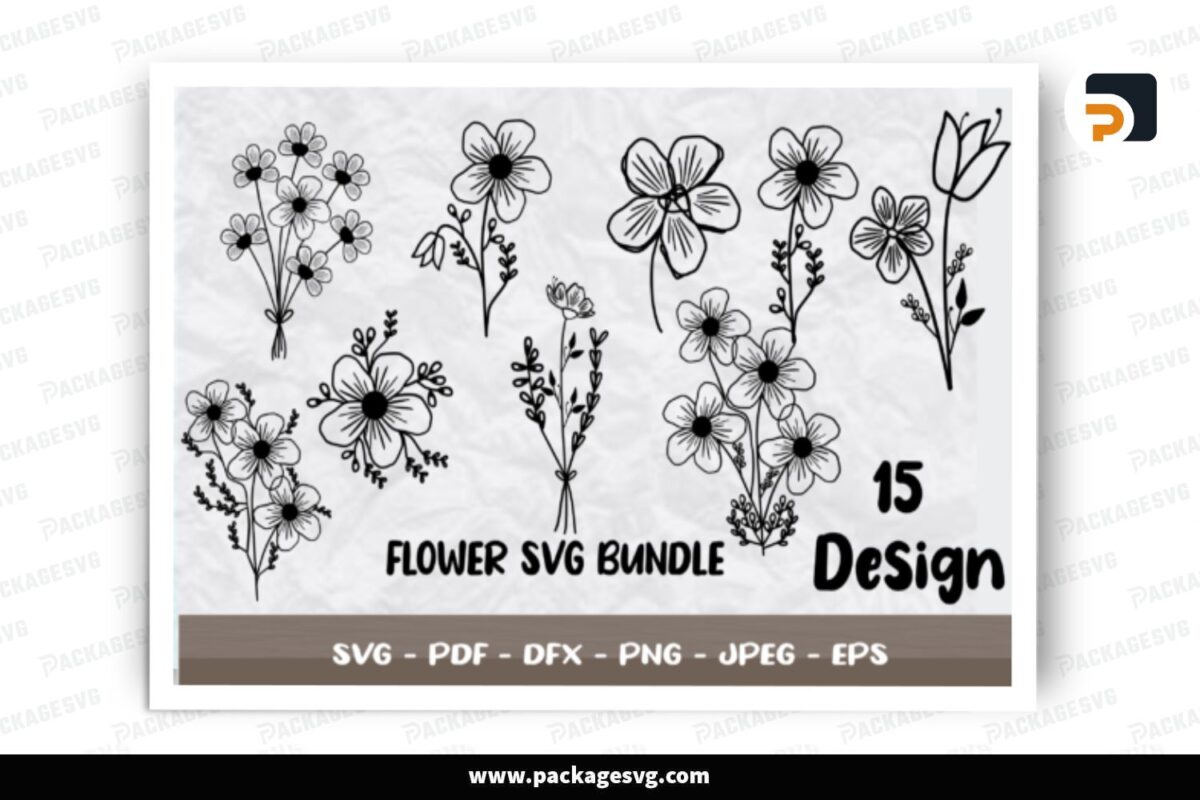 Flower Graphic SVG Bundle Free Download