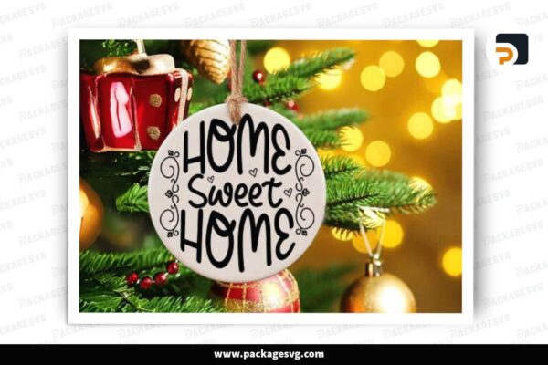 Home Sweet Home SVG Ornament Free Download