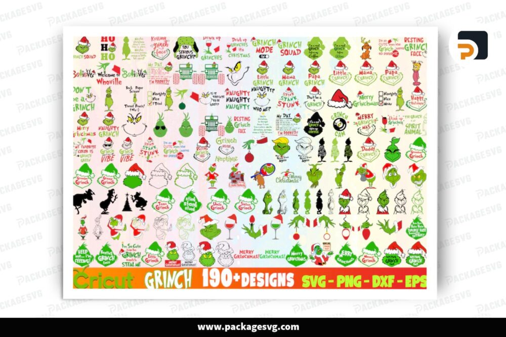 The Grinch SVG Mega Bundle, 760 Christmas Design Files LPJ4KYEJ (1)