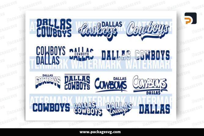 Cowboys SVG Bundle, NFL Design Cut File