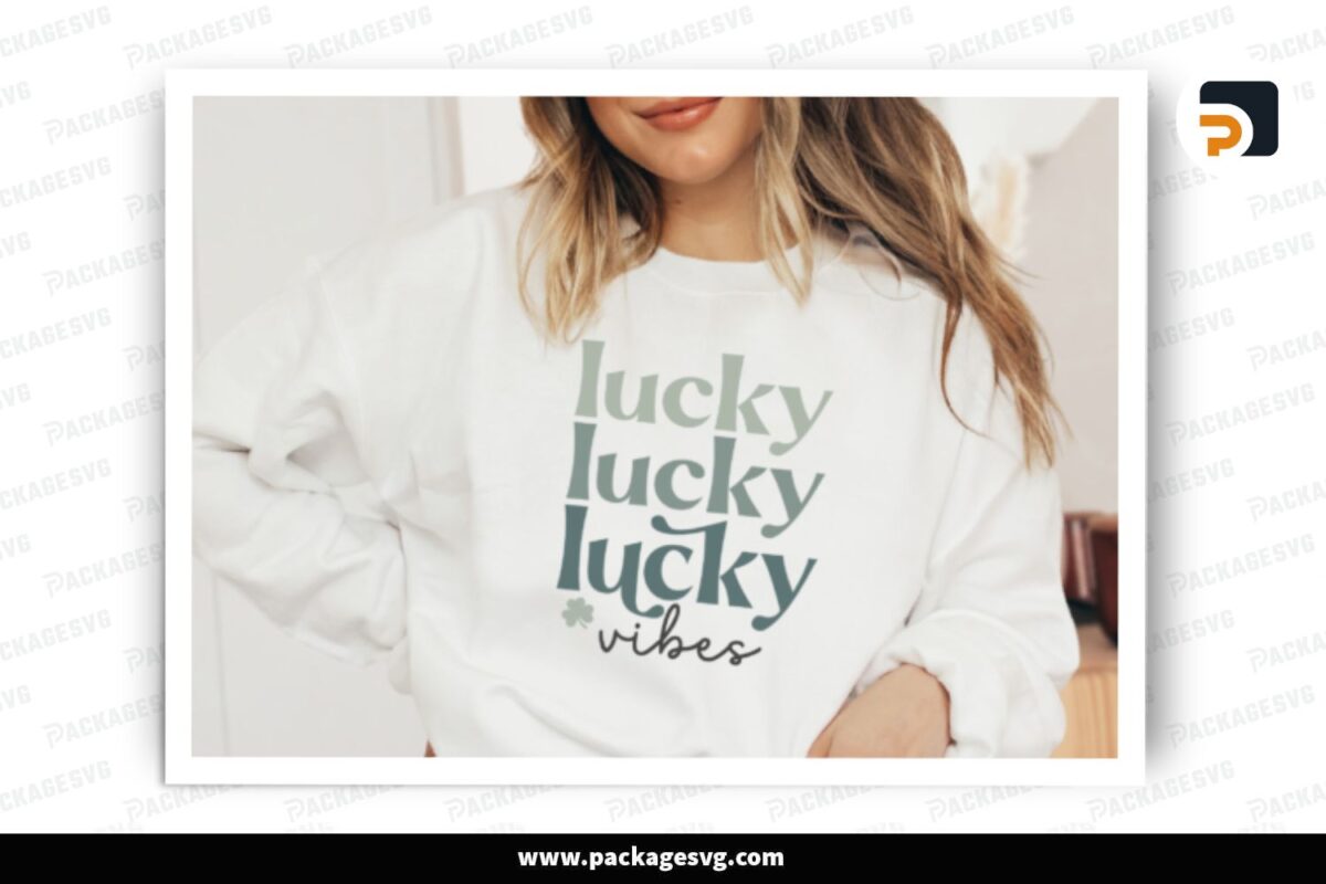 Lucky Vibes SVG Design File Free Download