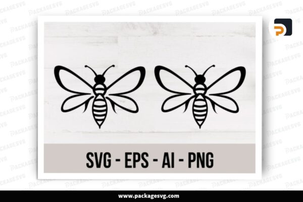 Honey Bee SVG Design Free Download