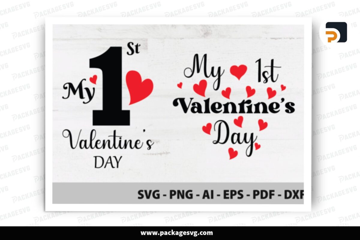 My First Valentines Day SVG Designs Free Download
