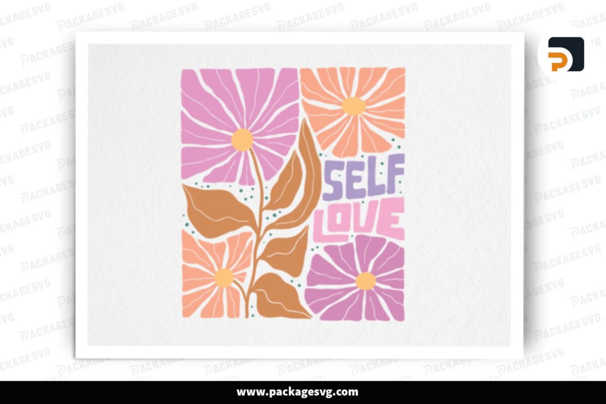 Self Love Flower, SVG Design Free Download