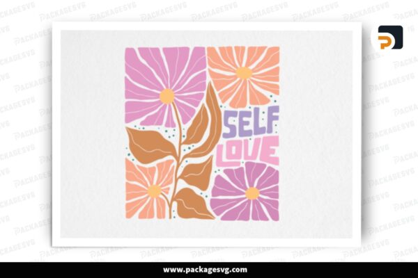 Self Love Flower, SVG Design Free Download