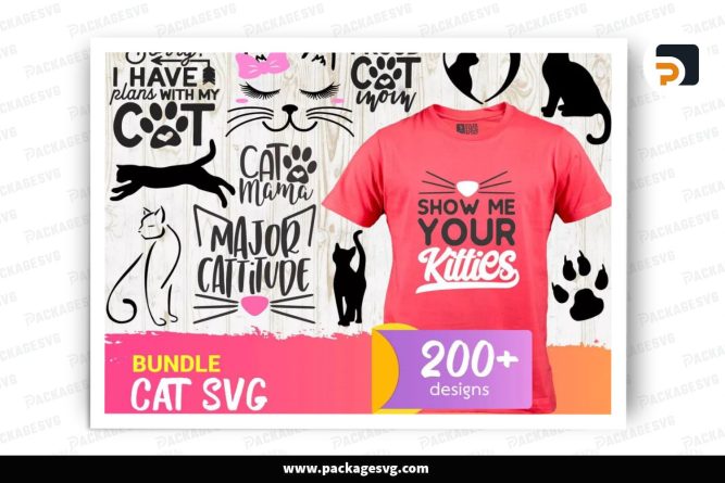 Cat SVG Mega Bundle, 200 Design Files LSMZ6XBH (2)