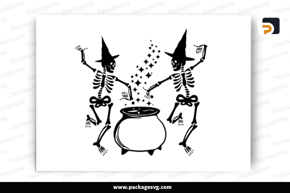 Free Dancing Skeleton, Halloween SVG Design Free Download
