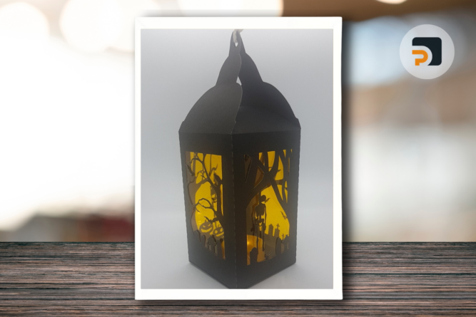 Skeleton Lantern Halloween haunted